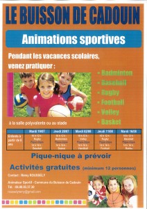Affiche sport