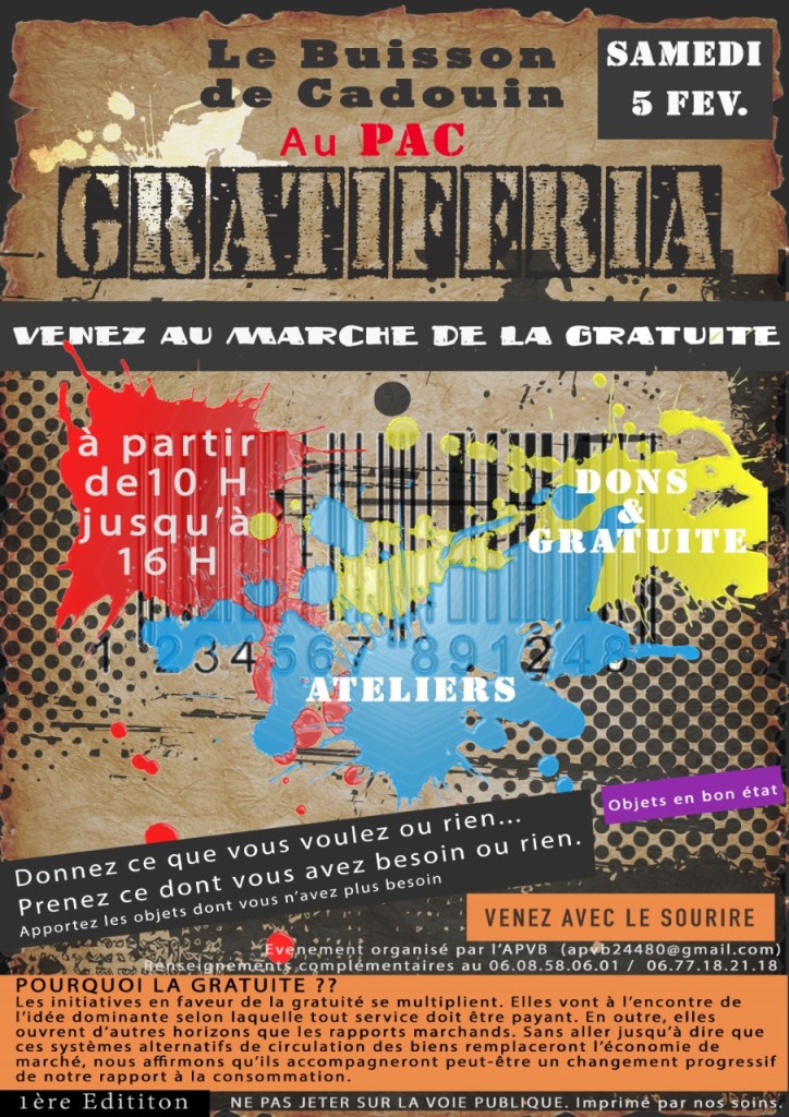 Affiche gratiferia