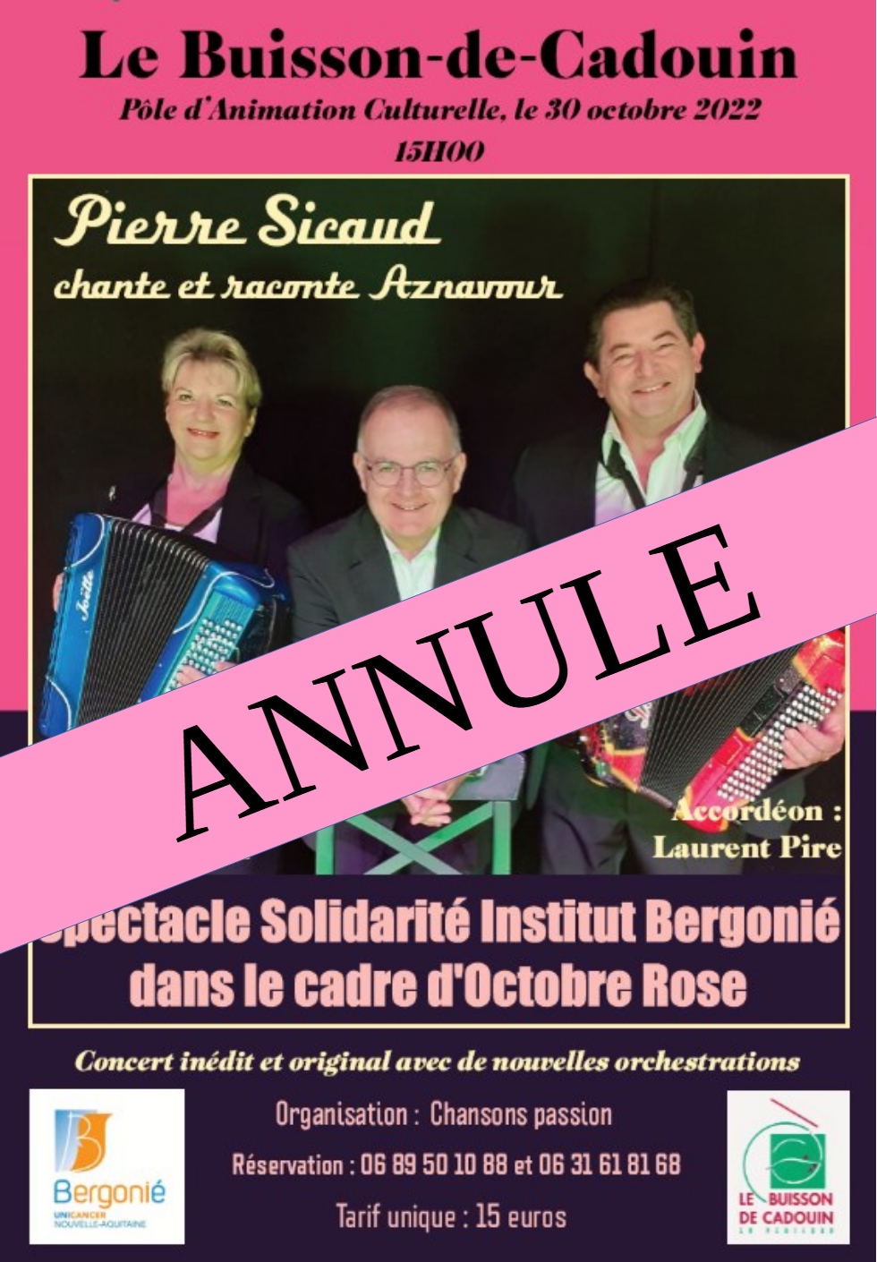 2022-10-29.Octobre Rose.Thé dansant.Annulé