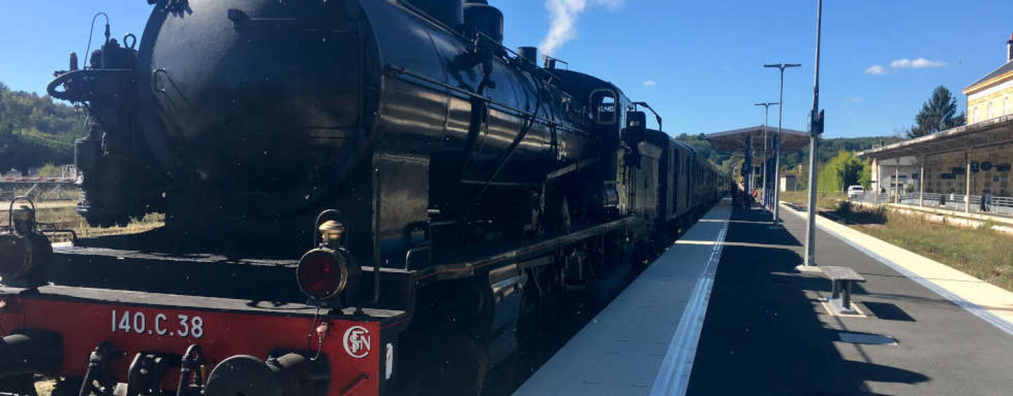 Un train à vapeur au Buisson !