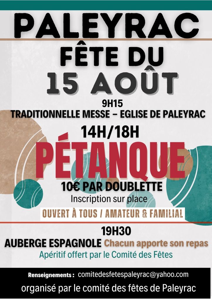 A - AFFICHE PETANQUE 2025