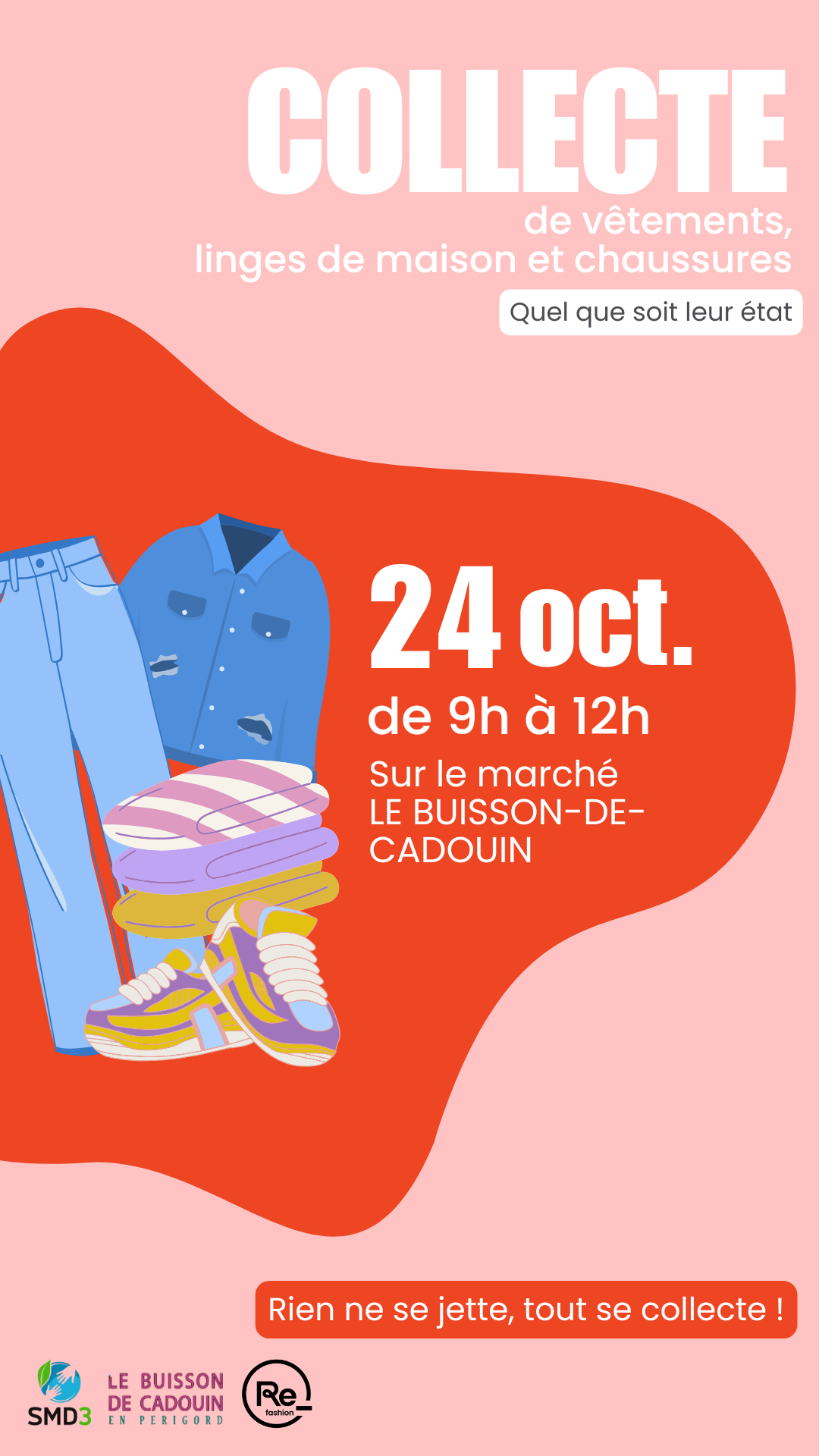 Panneau pocket collecte Le Buisson